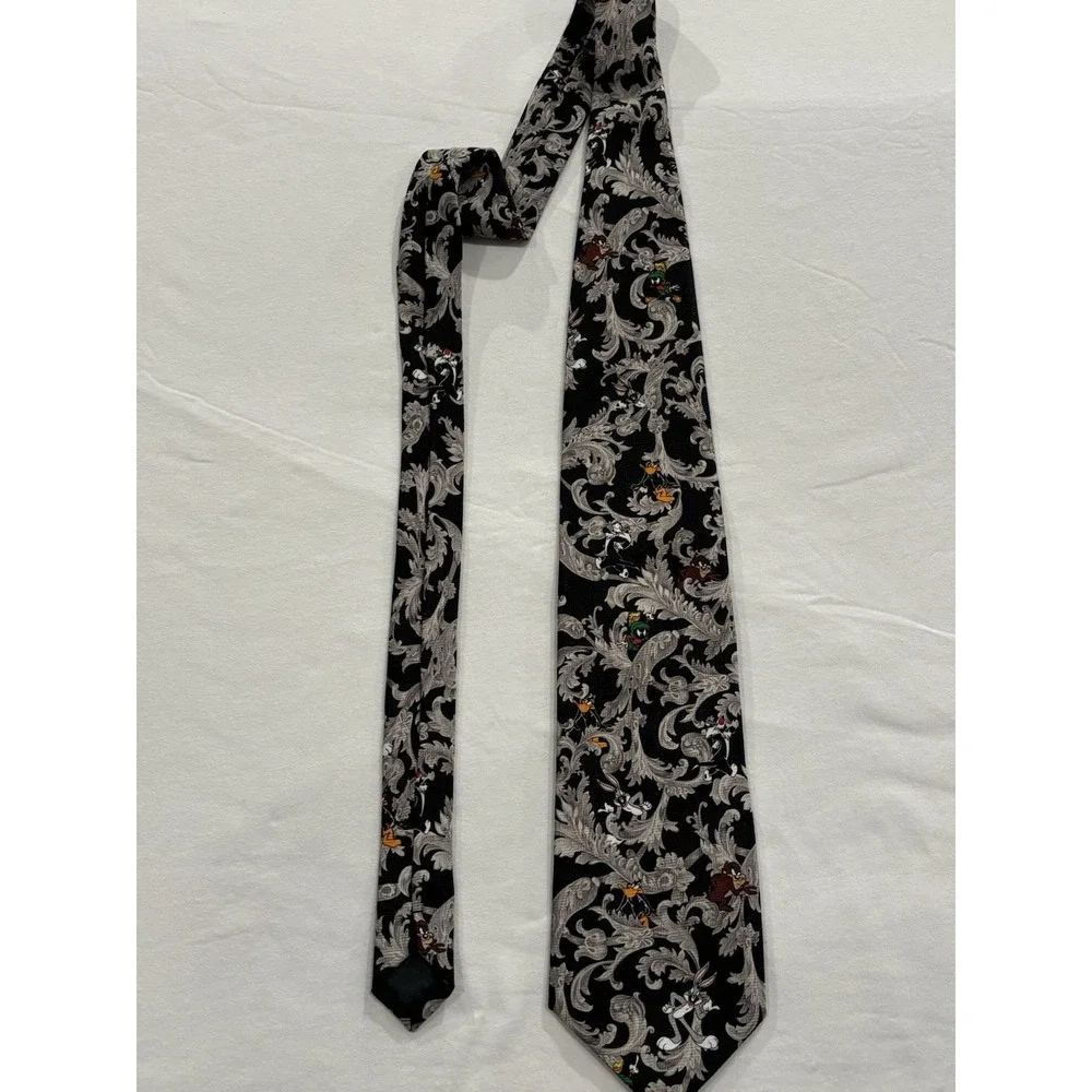 Looney Tunes Marvin‎ the Martian Bugs Taz Devil Daffy Tie 2000 Warner Bros Men